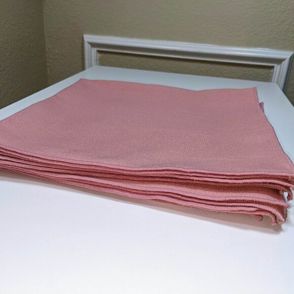 Blush Pink Cloth Napkin Set (x6) - Picture 3 of 3